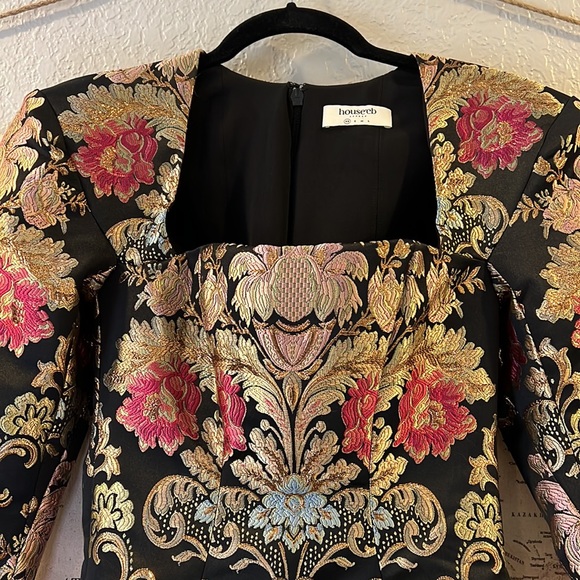 HOUSE OF CB 'Mona' Jacquard Boned Bustier Dress NWOT - Picture 15 of 15